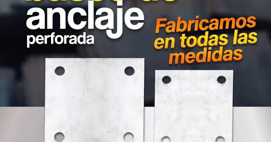 bases anclajes o flanches