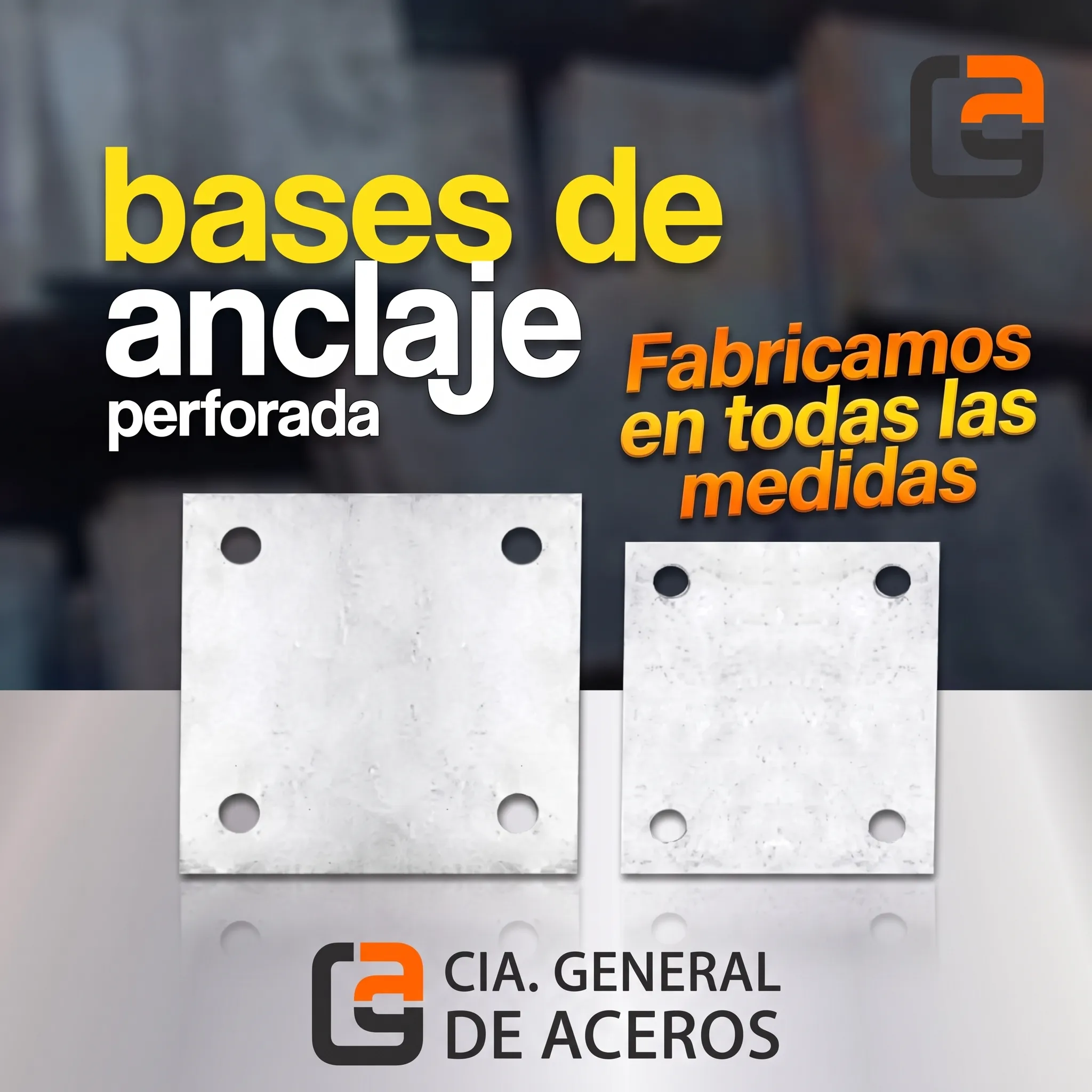 bases anclajes o flanches